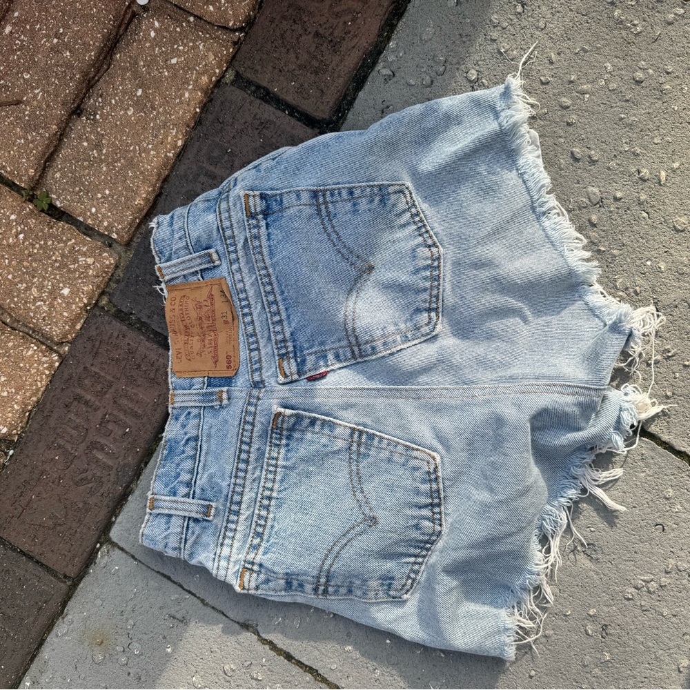 Levi's Blue Jean Shorts Distressed Cut-Off Style